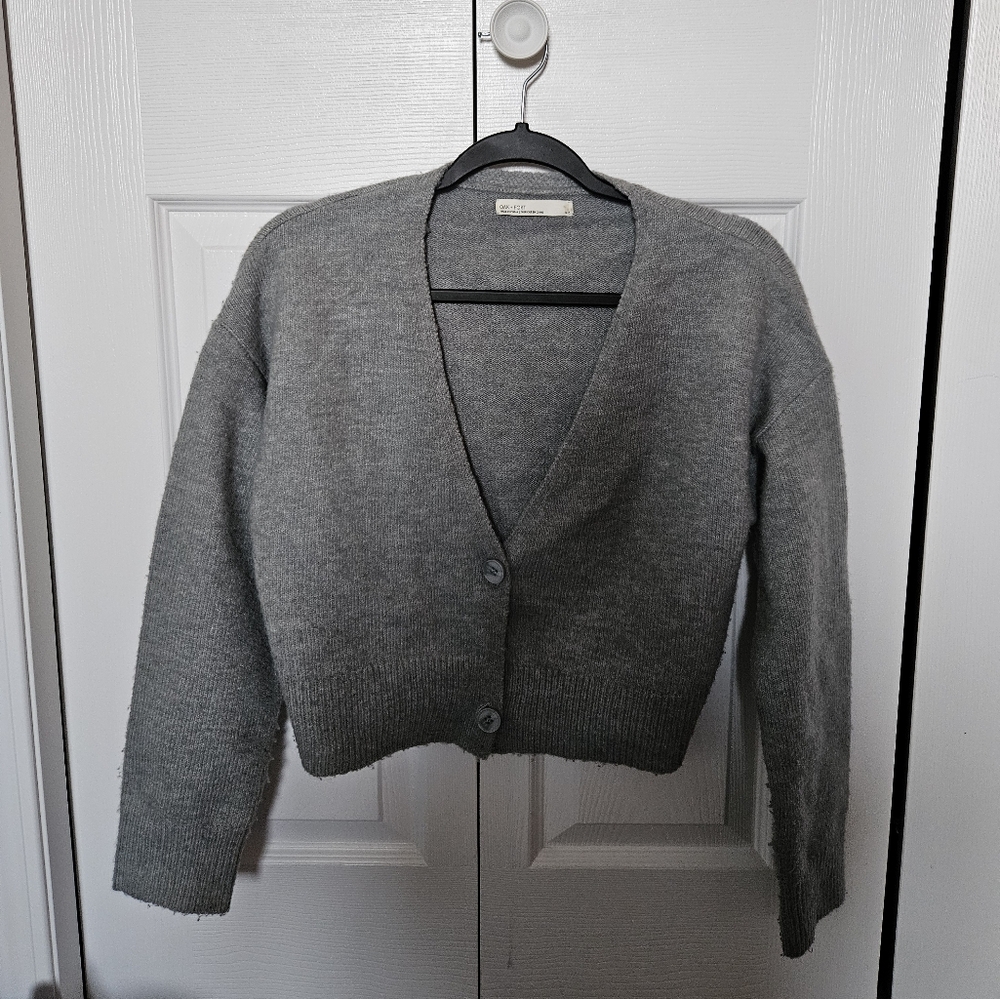 OAK + FORT Blue Gray Cardigan Sweater